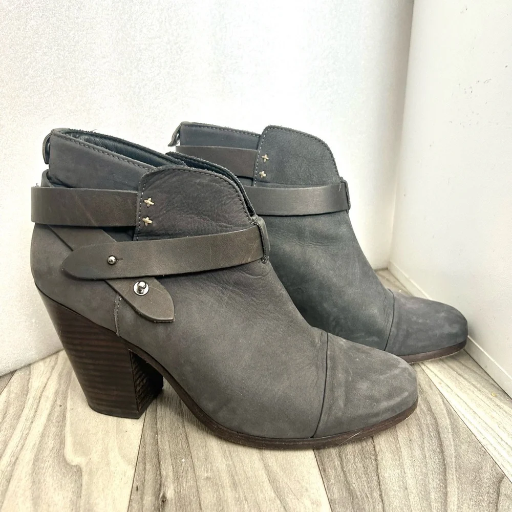 Rag and Bone Harrow suede ankle boots size 39 Dark Gray - Picture 1 of 11